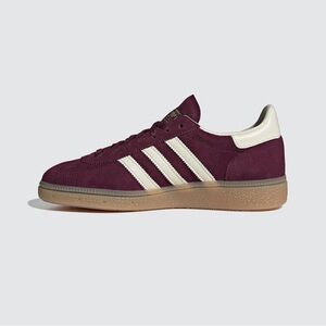 Adidas Maroon Suede Sneakers with White Accents